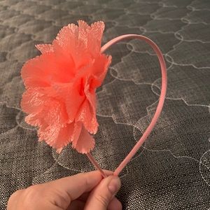 🎀2/8$🎀 salmon pink flower headband